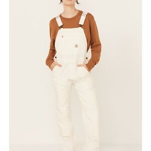 Carhartt Women's Rugged Flex Loose Fit Canvas Bib Overall